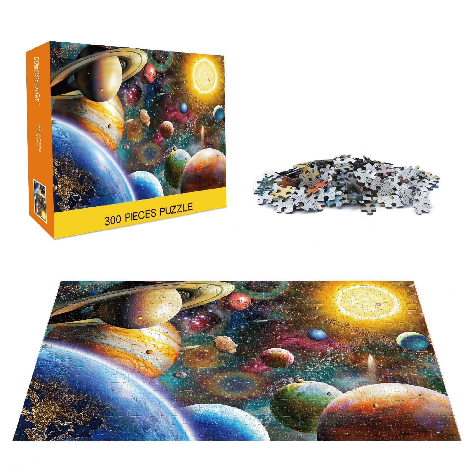 Amazon.com: Nattork Jigsaw Puzzles 300 Pieces for Kids Youth